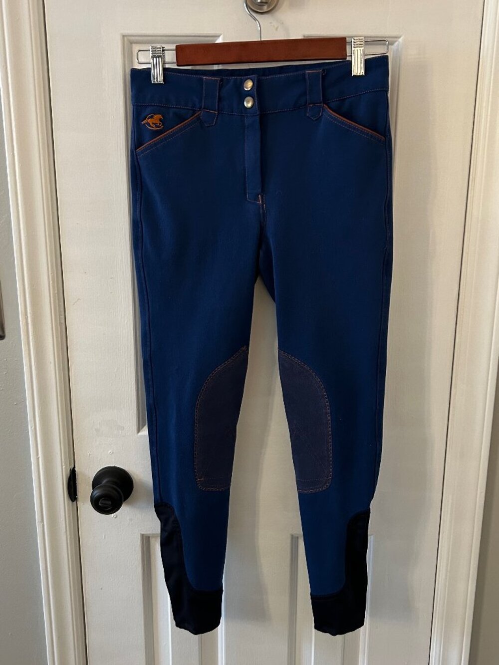 Piper by SmartPak Size 14 Blue and Brown Riding Breeches
